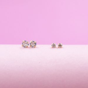 Aros Punto de Luz Oro 18k