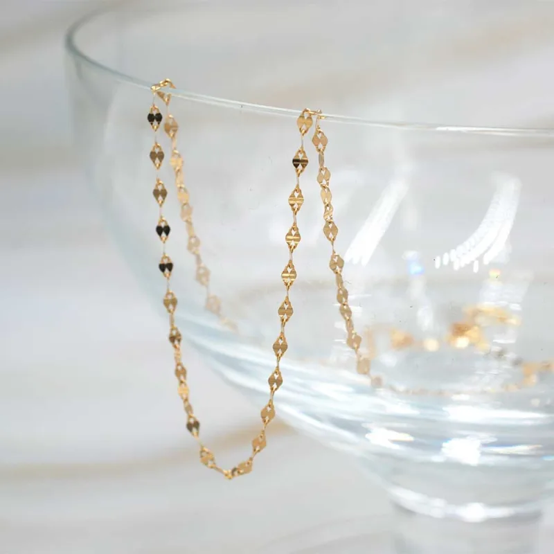 Cadena Caffe Oro Amarillo 18k
