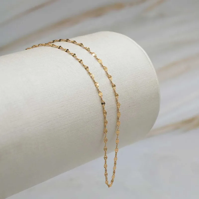 Cadena Caffe Oro Amarillo 18k