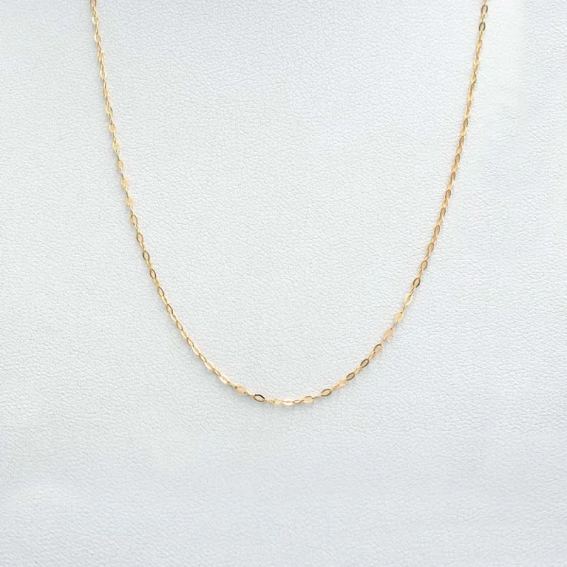 Cadena Espejo Oro Amarillo 18k