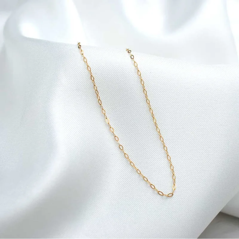 Cadena Espejo Oro Amarillo 18k