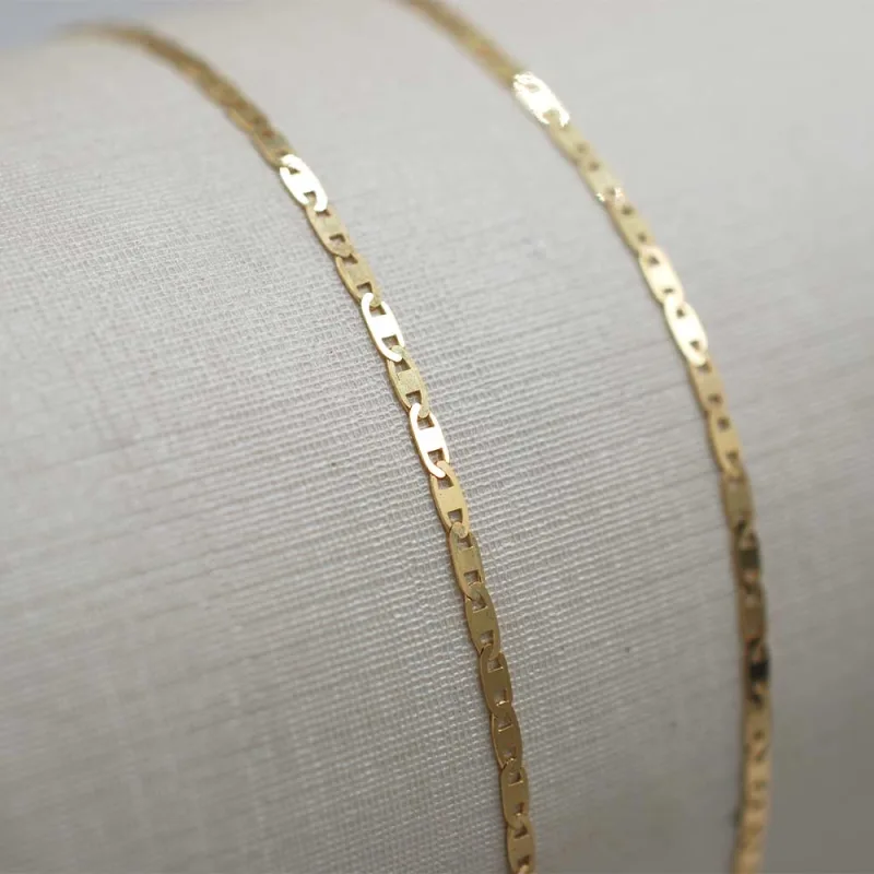 Cadena Piastrine Oro Amarillo 18k