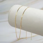 Cadena Piastrine Oro Amarillo 18k