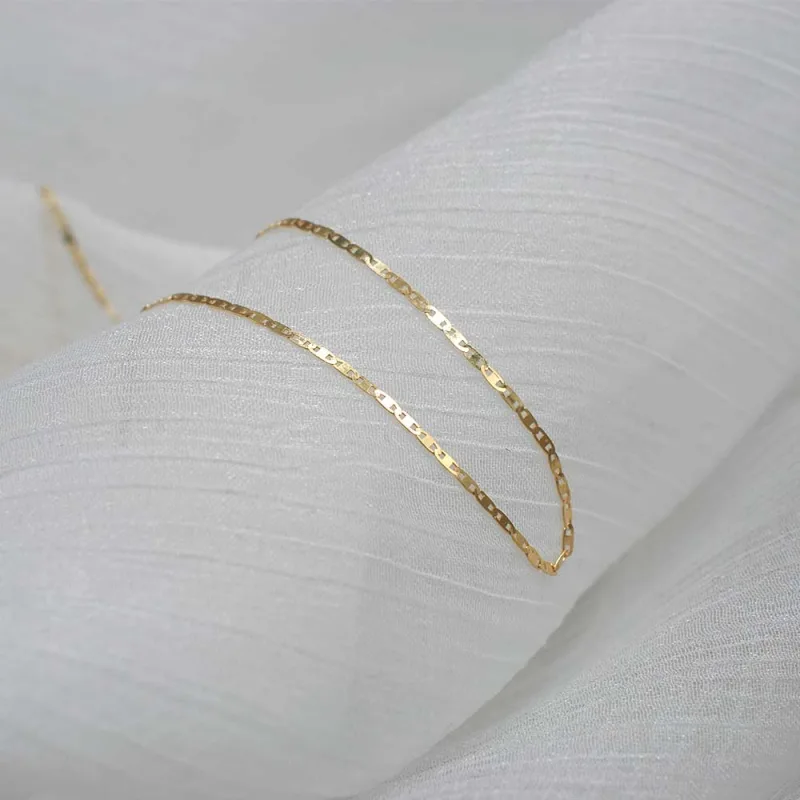 Cadena Piastrine Oro Amarillo 18k