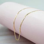 Cadena Piastrine Gruesa Oro Amarillo 18k