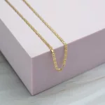 Cadena Piastrine Gruesa Oro Amarillo 18k