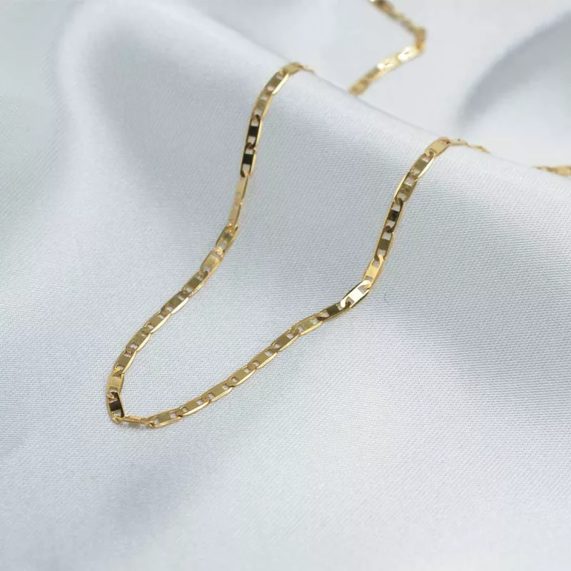 Cadena Piastrine Gruesa Oro Amarillo 18k