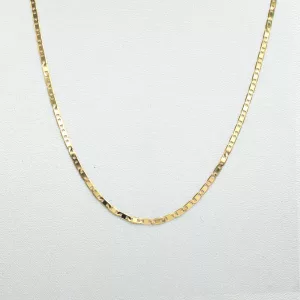 Cadena Piastrine Gruesa Oro Amarillo 18k