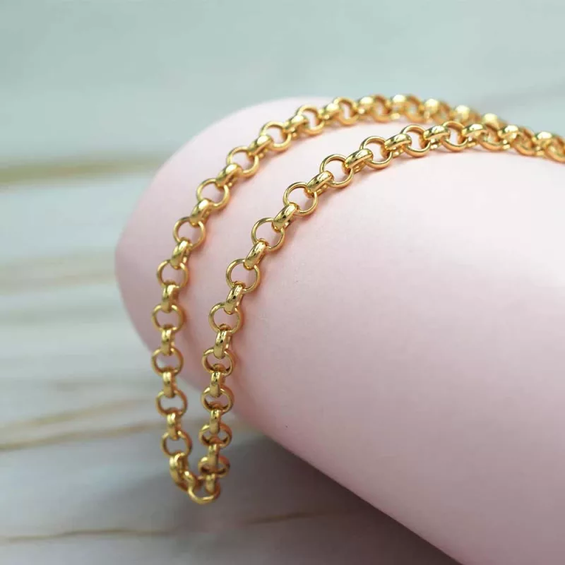 Cadena Rolo Oro Amarillo 18k
