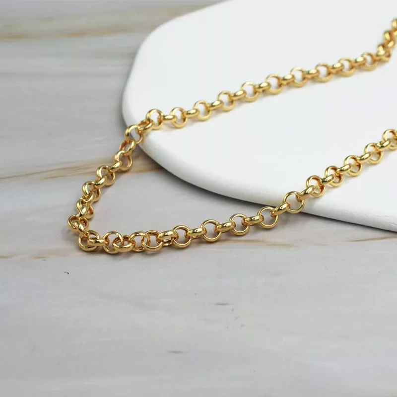 Cadena Rolo Oro Amarillo 18k