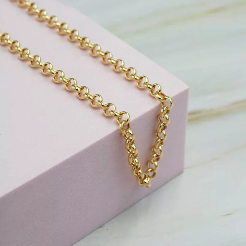 Cadena Rolo Oro Amarillo 18k