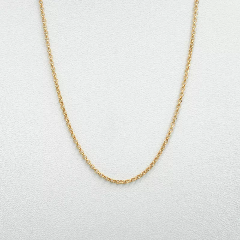 Cadena Rolo Mini Oro Amarillo 18k