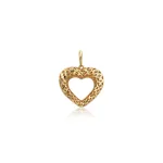 Colgante Corazon Troquelado Oro Amarillo 18k