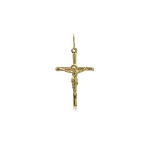 Colgante Cruz con Cristo Oro 18k