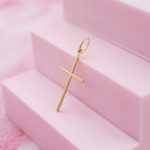 Colgante Cruz Palito Oro 18k