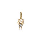 Colgante Niña Oro Amarillo 18k