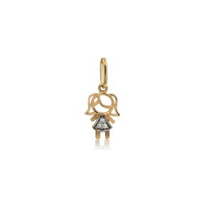 Colgante Niña Oro Amarillo 18k