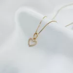Conjunto Corazon Circones Oro 18k