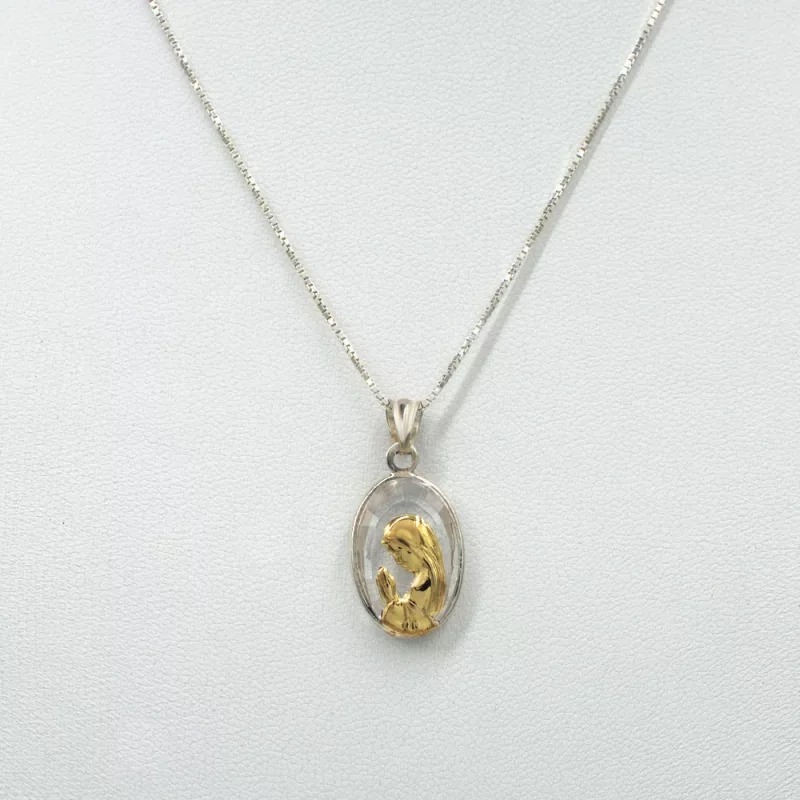 VN_ovalDC_VEN45 Conjunto Virgen Niña Plata 925 cristal
