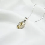 Conjunto Virgen Niña Plata 925 cristal