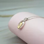 Conjunto Virgen Niña Plata 925 cristal