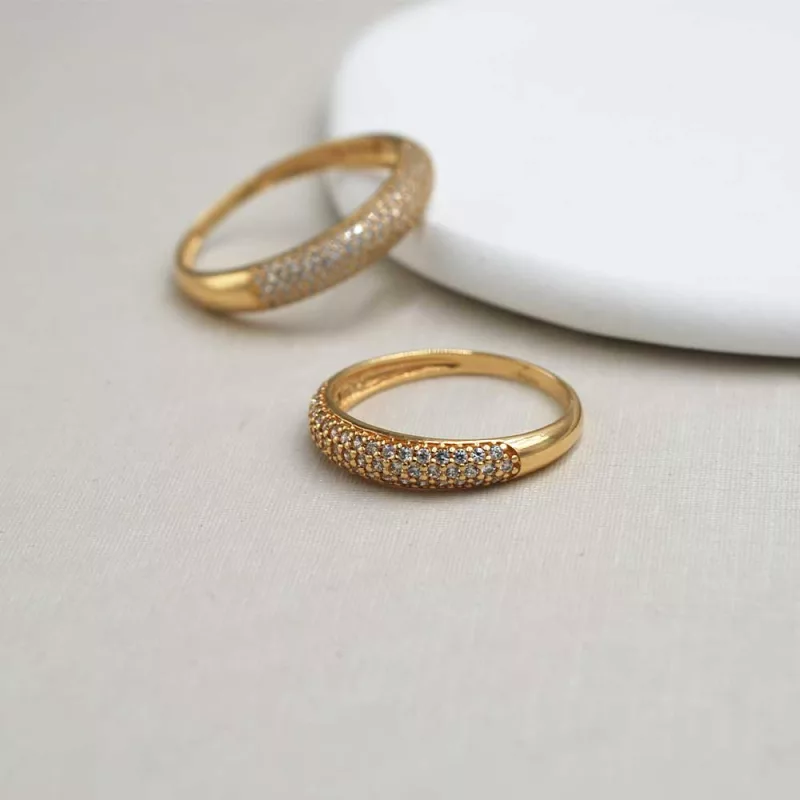 AN_CINTILLO3 Anillo Cintillo Oro Amarillo 18k con circones