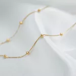 Cadena Bolitas Oro Amarillo 18k
