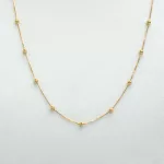 Cadena Bolitas Oro Amarillo 18k