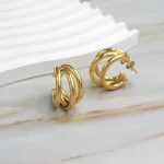 Aro Argolla Amelie Oro Amarillo 18k