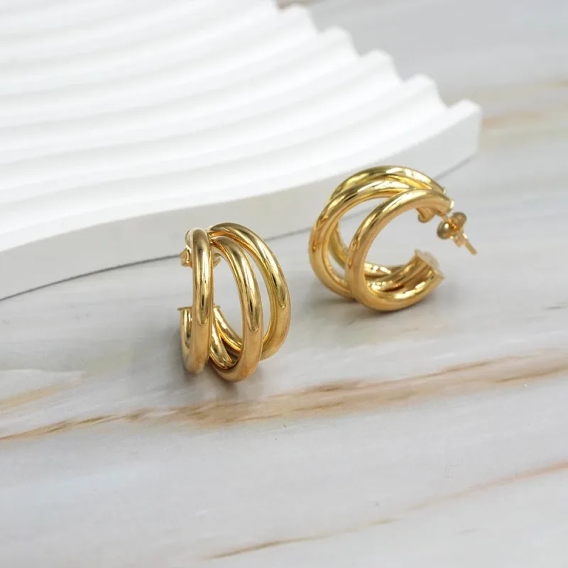 Aro Argolla Amelie Oro Amarillo 18k