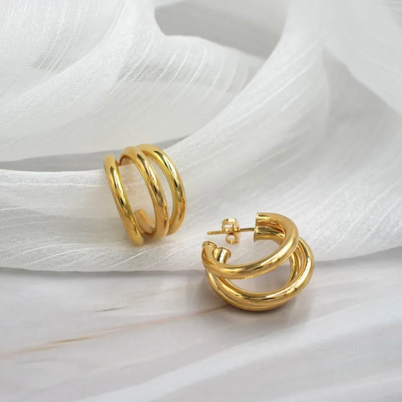 Aro Argolla Amelie Oro Amarillo 18k