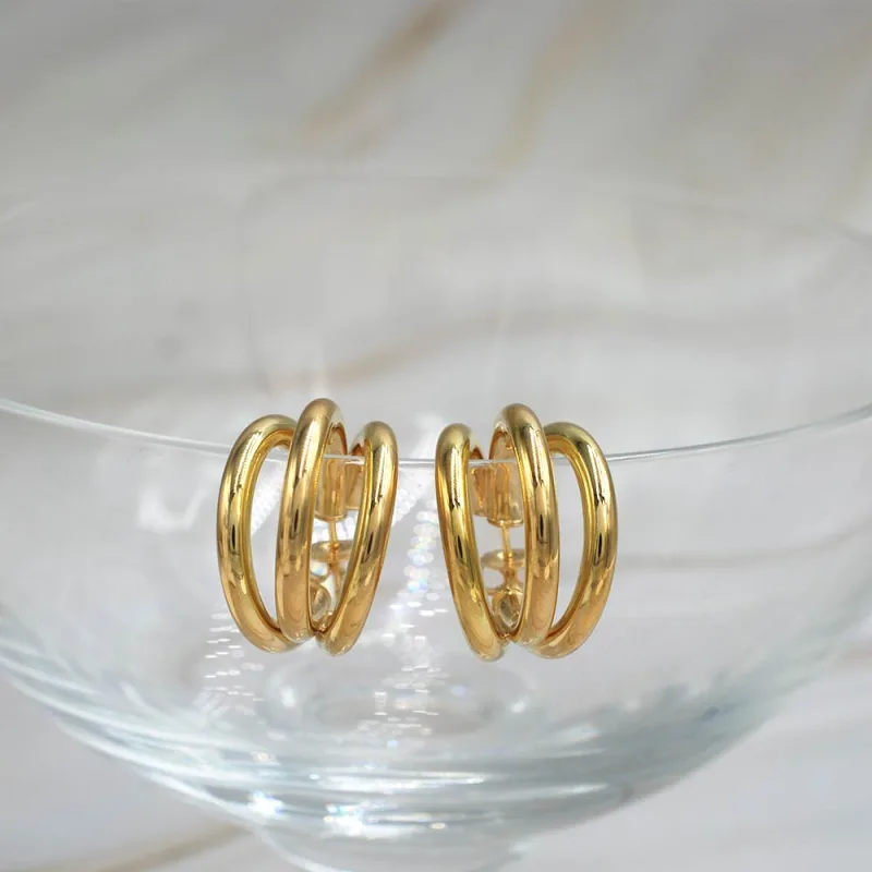 Aro Argolla Amelie Oro Amarillo 18k