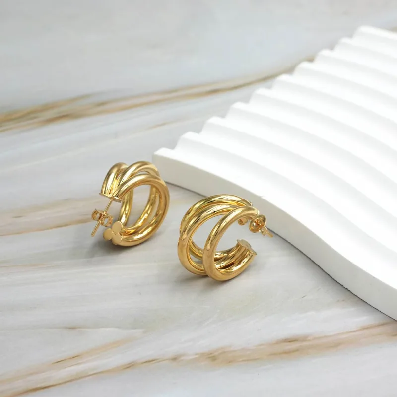 Aro Argolla Amelie Oro Amarillo 18k