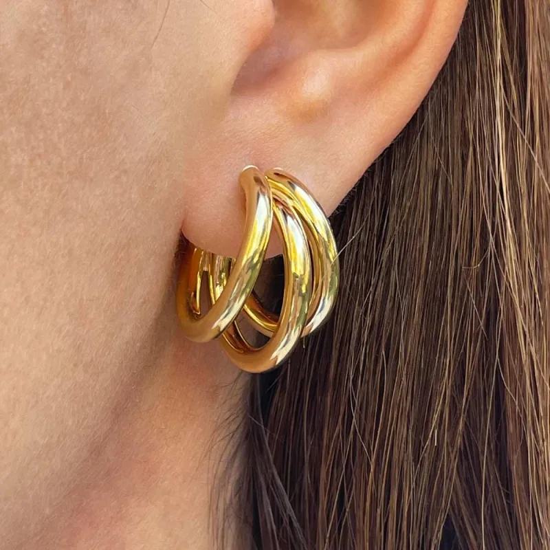 Aro Argolla Amelie Oro Amarillo 18k