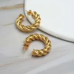 Aro Argolla Olivia Oro Amarillo 18k