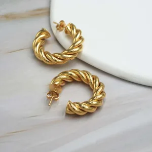 Aro Argolla Olivia Oro Amarillo 18k