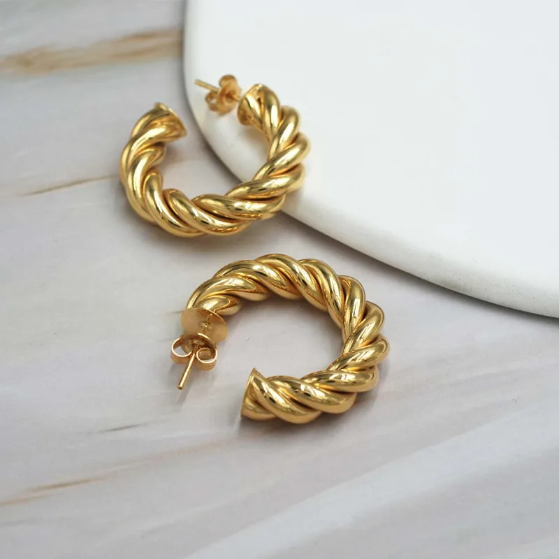 AR_ARGOTRENZADAOLIVIA2 Aro Argolla Olivia Oro Amarillo 18k