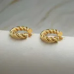 Aro Argolla Olivia Oro Amarillo 18k