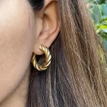 Aro Argolla Olivia Oro Amarillo 18k