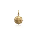 Colgante Sol Oro Amarillo 18k