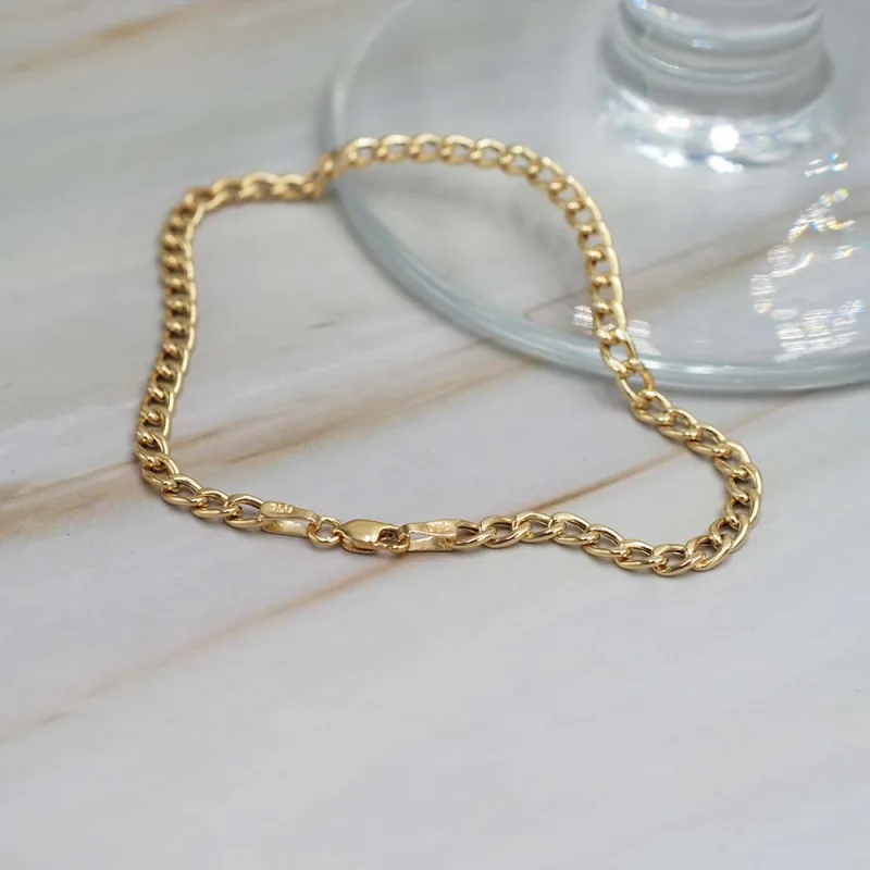 Pulsera Grumet Oro Amarillo 18k