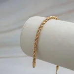 Pulsera Tourbillon Tricolor Gruesa Oro 18k
