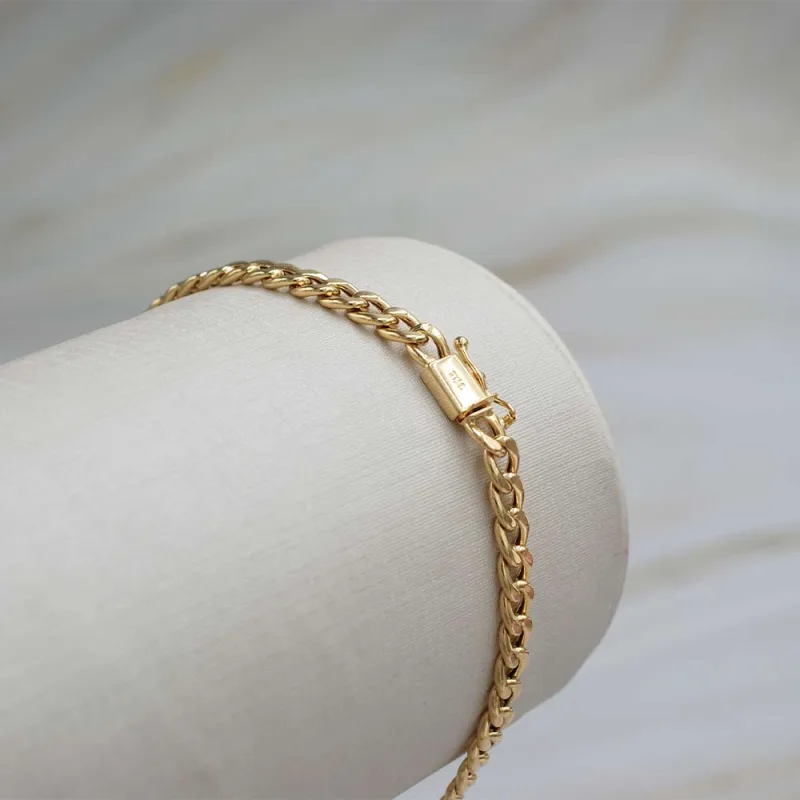 PUL_VERONAGRUGRUESACAJON3 Pulsera Verona Especial Oro Amarillo 18k