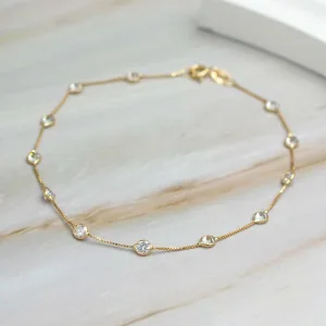 Pulsera Puntos de Luz Oro Amarillo 18k