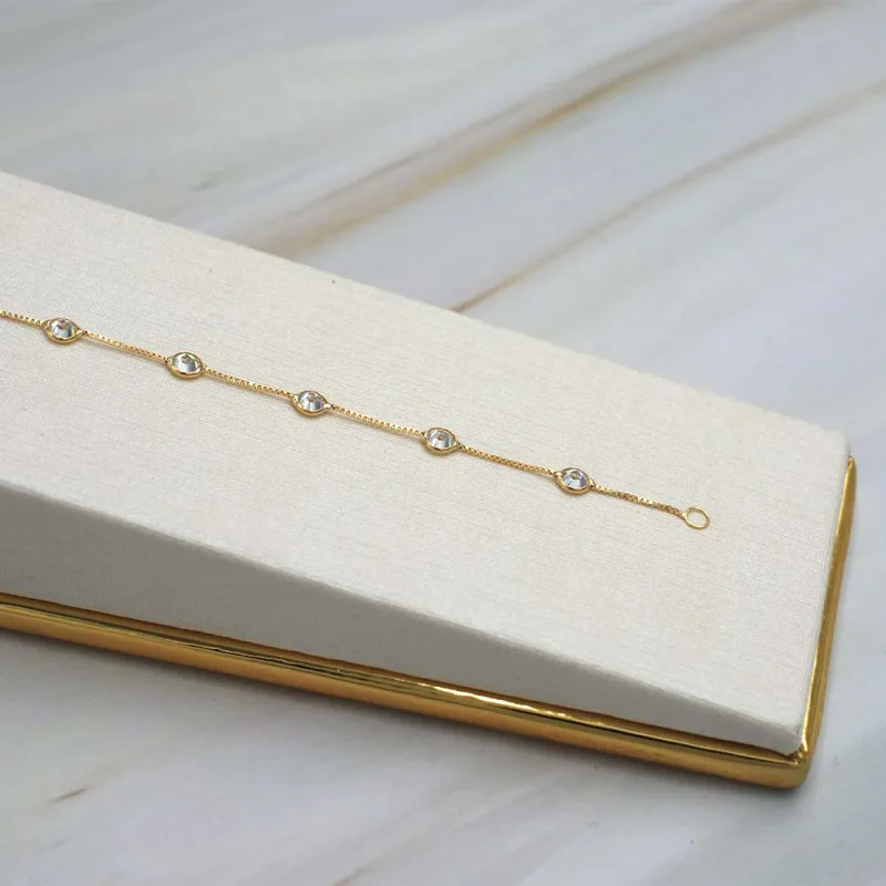 Pulsera Puntos de Luz Oro Amarillo 18k