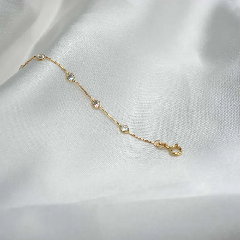 Pulsera Puntos de Luz Oro Amarillo 18k