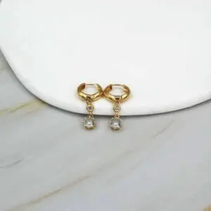 Aro Argolla Punto de Luz Oro 18k