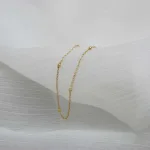 Cadena Pelotitas Oro Amarillo 18k