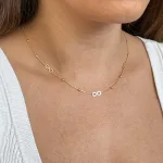 Collar Infinito Oro Amarillo 18k
