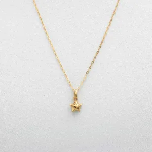 Conjunto Estrella Oro Amarillo 18k
